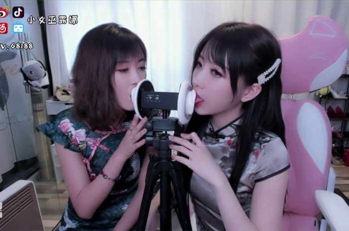 小女巫露娜 双人舔耳朵 弹舌助眠（无人声）